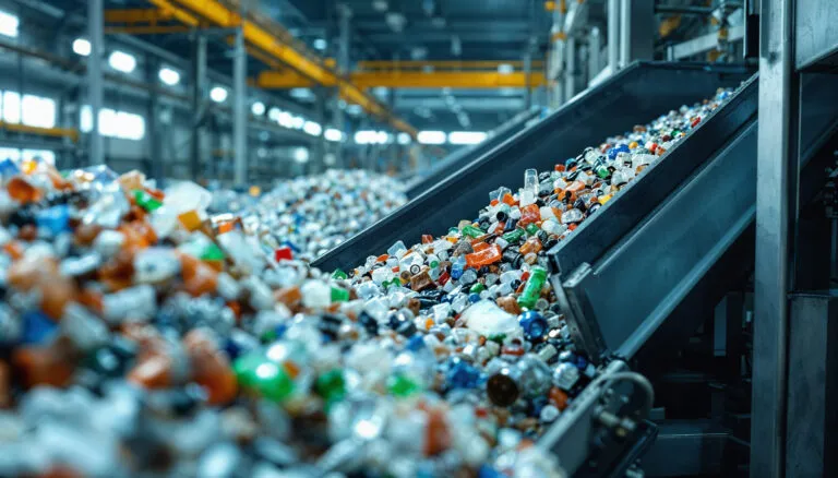 plastic recycling plant for injection molding